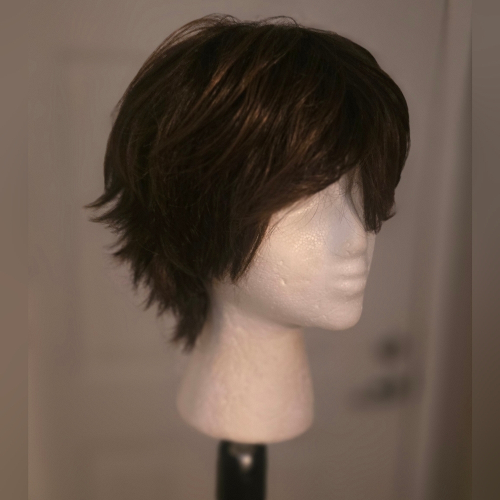 Womans Human Hair Pixie Cut Wig NIB